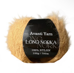 Пряжа Avanti Yarn LONG NORKA №68 кемел, пряжа нейлон, для ручного в'язання спицями та гачком 68 фото