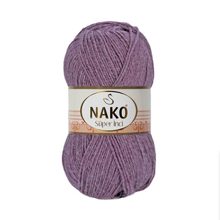 Пряжа Nako Super Inci №23045 бузок (вовна з акрилом) 100 г, 260 м 23045 фото