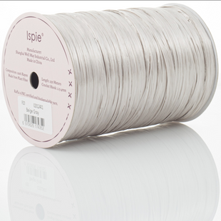 Рафія Ispie (Іспі) Beige Gray/сіро-бежевий, для в'язання капелюхів і сумок P20 фото