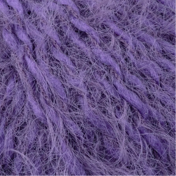 Пряжа Gazzal Teddy № 6550 сиреневый цвет, 150м/50гр, 40% Superwash мериносовая шерсть, для ручной вязки спицами и крючком 6550 фото