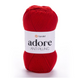 Пряжа Yarnart Adore (Адор) №371 ярко-красный цвет - акриловая для вязания крючком и спицами 371 фото 1