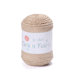 Пряжа YarnArt Cotton Fair 8/4 №5512 бежевый (хлопковая) 50 г, 160 м 5512 фото