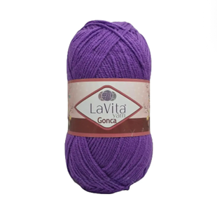 Пряжа LaVita Yarn Gonca (Гонка) №5122 бузковий, акрил, нитки для в&rsquo;язання 5122 фото