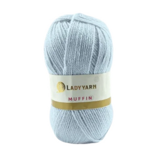 Пряжа Lady Yarn Muffin №020 блакитний (акрил) 100 г, 300 м 020 фото