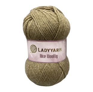 Пряжа Lady Yarn Nice Woolly №NW005 беж (напіввовна) 100 г, 200 м NW005 фото