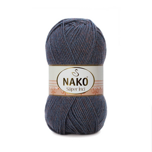 Пряжа Nako Super Inci №23861 темно-сірий (вовна з акрилом) 100 г, 260 м 23861 фото