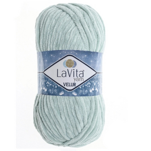 Пряжа LAVITA YARN VELUR №8206 светло-голубой, пряжа велюр, нитки плюшевые 8206 фото