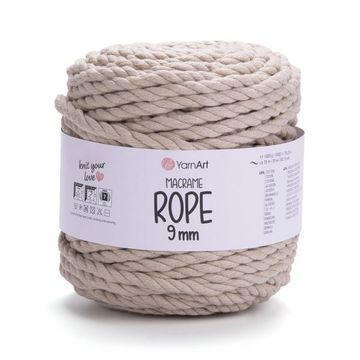 Пряжа YarnArt Macrame Rope 9 мм (бавовна, віскоза) 1000 г, 55м