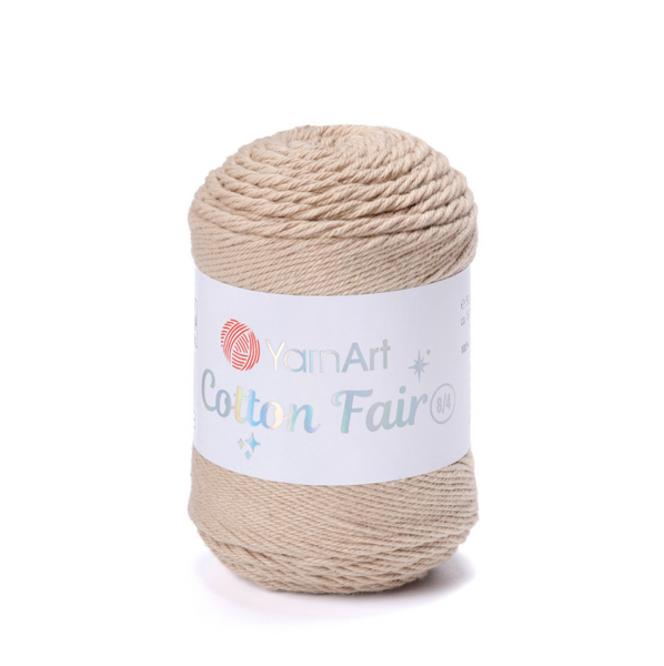 Пряжа YarnArt Cotton Fair 8/4 №5512 бежевый (хлопковая) 50 г, 160 м 5512 фото Пряжа YarnArt Cotton Fair 8/4 №5512 бежевый (хлопковая) 50 г, 160 м 5512 фото