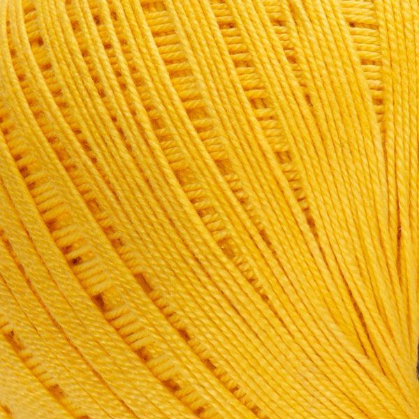 Пряжа YarnArt Lily №6347 жёлтый, хлопковые нитки для вязания спицами и крючком 6347 фото