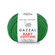 Пряжа Gazzal Baby Cotton №3456 зеленый цвет, 165м/50гр, 60% хлопок, для ручной вязки спицами и крючком 3456 фото 1