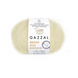 Пряжа Gazzal Super Kid Mohair № 64408 молочний колір, 237м/25гр, 47% супер кідмохер, для ручного в'язання спицями та гачком 64408 фото 1