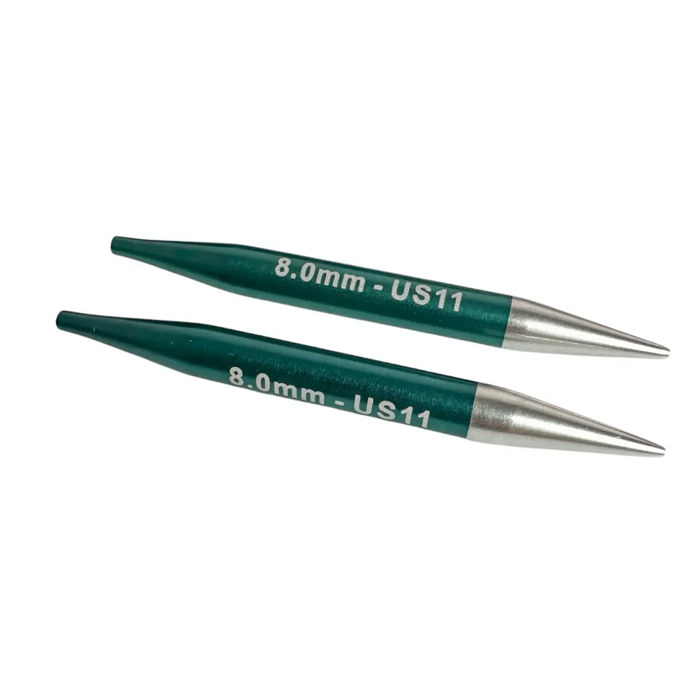 Спицы съемные Zing 9.5 см №8мм KnitPro круговые алюминиевые для ручной вязки 47532 фото
