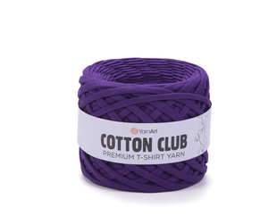 Пряжа YarnArt Cotton Club (Коттон Клаб) №7351 сливовий, трикотажна, нитки для в&rsquo;язання 7351 фото