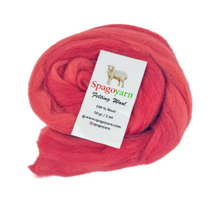 Вовна для валяння Spagoyarn FELT WOOL (Фелт Вул) № 87034 теракотовий (Пряжа 100% вовна, нитки для фелтингу) 87034 фото
