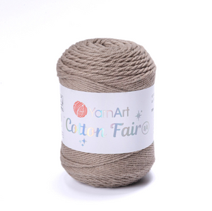 Пряжа YarnArt Cotton Fair 8/4 №5515 кофе с молоком (хлопковая) 50 г, 160 м 5515 фото