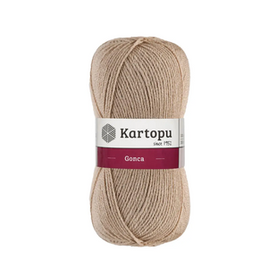 Пряжа Kartopu Gonca (Гонка) №880 беж, 100% акрил нитки для в'язання 880 фото