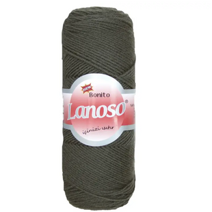 Пряжа Lanoso Bonito (Бонито) №993 темно-серый, полушерстяная нитки для вязания спицами и крючком 993 фото