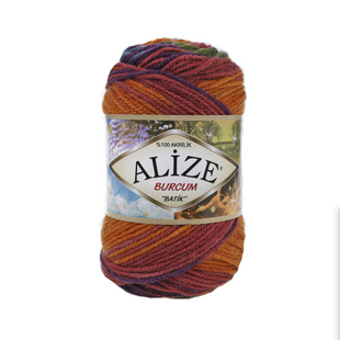 Пряжа Alize Burcum Batik (Буркум Батік) №4827, акрил, нитки для в'язання 4827 фото
