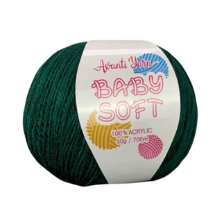 Пряжа Avanti Yarn Baby Soft №G013 изумрудный (акрил) 50 г, 700 м G013 фото