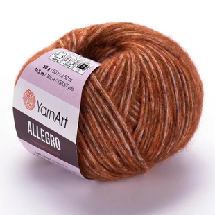 Пряжа YarnArt Allegro №720 коричневий (напіввовна) 50 г, 145 м 720 фото
