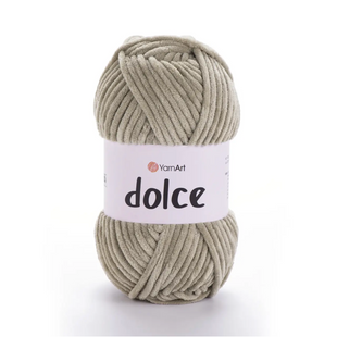 Пряжа Yarnart Dolce №798 бежевий - плюшева, велюр для в'язання спицями і гачком 798 фото