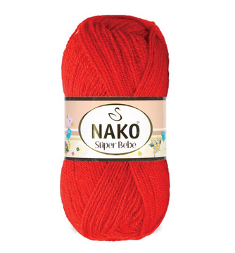 Пряжа Nako Super Bebe (акрил) 50г, 180 м
