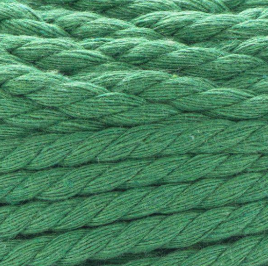 Пряжа Yarnart Macrame Rope 5 мм №759 зеленый, шнур для вязания макраме 759 фото