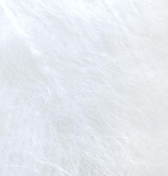 Пряжа Alize Mohair Classic NEW (Мохер Класік) №55 білий, мохер, нитки для в&rsquo;язання 55 фото
