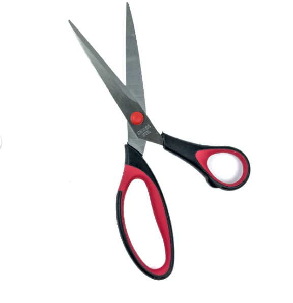 Ножницы Scissors красные для рукоделия, шитья и бытовых нужд 1012 фото