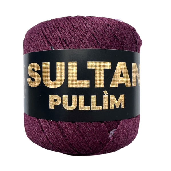 Пряжа Sultan PULLIM (Султан Пуллім) №3503 марсала паєтка срібло, пряжа бавовна з паєткою, нитки для в'язання спицями та гачком 3503 фото Пряжа Sultan PULLIM (Султан Пуллім) №3503 марсала паєтка срібло, пряжа бавовна з паєткою, нитки для в'язання спицями та гачком 3503 фото