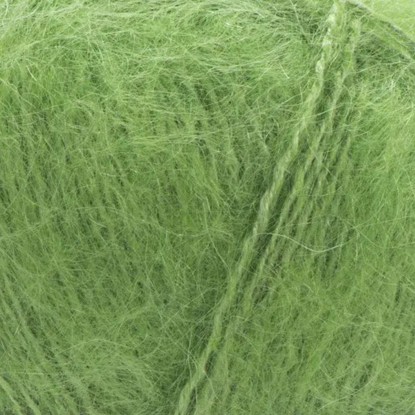 Пряжа YarnArt Mohair Trendy №137 салатовый, мохер, нитки для вязания спицами и крючком 137 фото