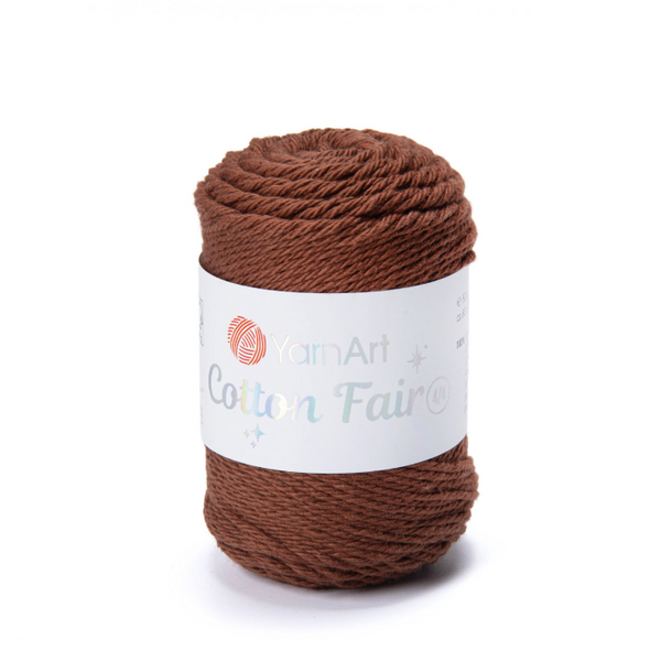 Пряжа YarnArt Cotton Fair 4/4 №5524 коричневый (хлопковая) 50 г, 80 м 5524 фото Пряжа YarnArt Cotton Fair 4/4 №5524 коричневый (хлопковая) 50 г, 80 м 5524 фото