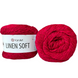 Пряжа YarnArt Linen Soft №7323 червоний, бавовна, віскоза з льоном, нитки для вʼязання спицями та гачком 7323 фото 1