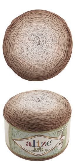 Пряжа Alize Bella Ombre Batik (Белла Омбре Батік) №7410 бавовна нитки для в'язання 7410 фото