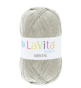Пряжа LaVita Yarn Kristal (Кристал) №9790 сірий меланж, акрил, нитки для в&rsquo;язання 9790 фото