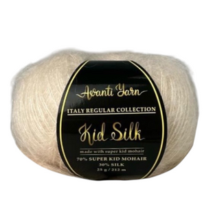 Пряжа Avanti Yarn SUPER KID SILK №54 світло-бежевий, пряжа-мохер з шовком, для в'язання гачком и спицями 54 фото