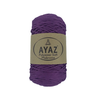 Пряжа Ayaz Polyester Soft Makrome (Аяз Софт Макроме) №1060 фуксія, для сумок макраме та в'язання гачком 1060 фото