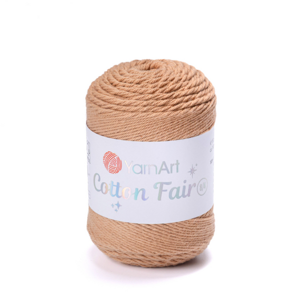 Пряжа YarnArt Cotton Fair 8/4 №5517 светло-коричневый (хлопковая) 50 г, 160 м 5517 фото Пряжа YarnArt Cotton Fair 8/4 №5517 светло-коричневый (хлопковая) 50 г, 160 м 5517 фото