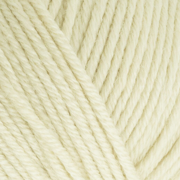 Пряжа Gazzal Wool 115 № 3301 кремовый цвет, 115м/50гр, 100% шерсть мериноса, для ручной вязки спицами и крючком 3301 фото