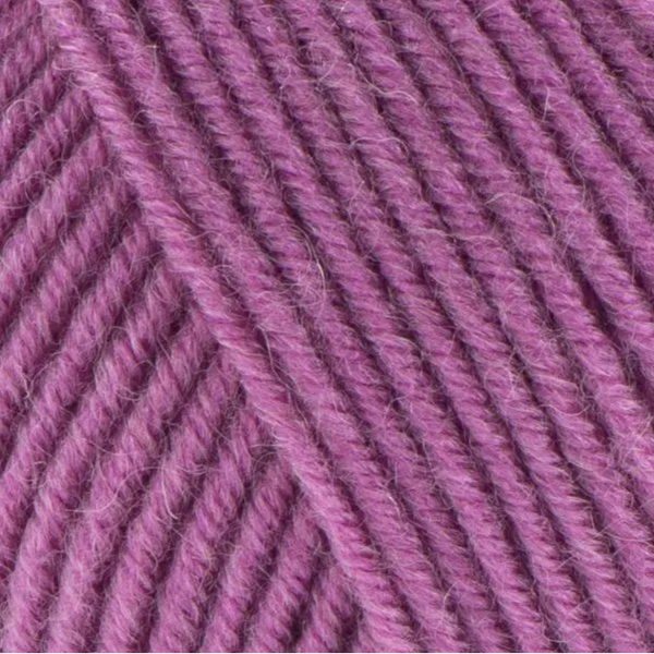 Пряжа Yarnart Super Merino №1249 рожево-бузковий, вовна з акрилом нитки для в'язання спицями та гачком 1249 фото