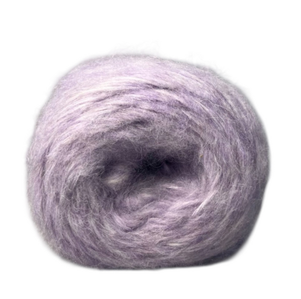 Пряжа Avanti Yarn FLUFFY ALPACA №024 лавандовий, напіввовняна, для ручного в'язання спицями та гачком 024 фото