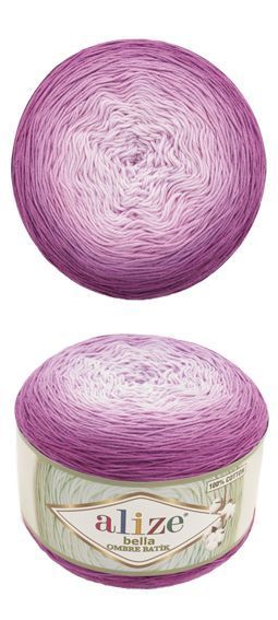 Пряжа Alize Bella Ombre Batik (Белла Омбре Батік) №7429 бавовна нитки для в'язання 7429 фото