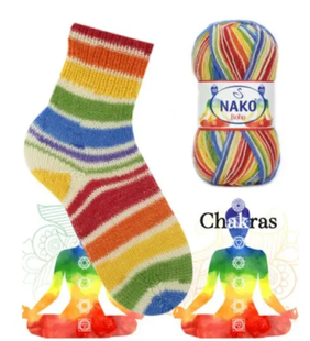 Пряжа Nako Boho Desen №82444 (шкарпеткова пряжа) 100 г, 400 м 82444 фото