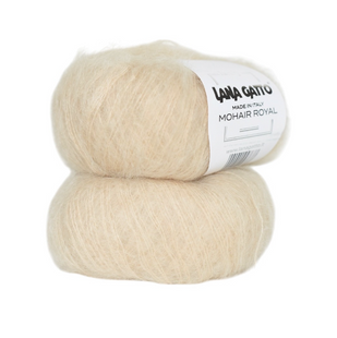 Пряжа Lana Gatto Mohair Royal №5893 светло-песочный (кид мохер, нейлон) 215 м, 25 г 5893 фото