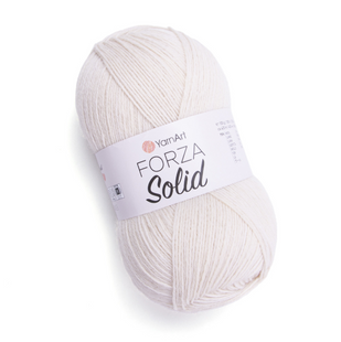 Пряжа YarnArt Forza Solid №4603 молочний, пряжа для шкарпеток, для ручного в'язання спицями та гачком 4603 фото