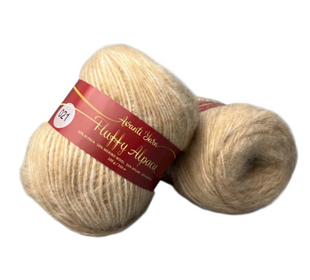 Пряжа Avanti Yarn FLUFFY ALPACA №021 капучино, напіввовняна, для ручного в'язання спицями та гачком 021 фото