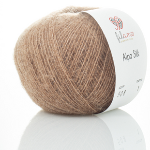 Пряжа Filamo ALPA SILK 25 №508 беж, пряжа альпака з шовком, для ручного в'язання спицями та гачком 508 фото