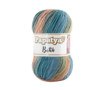Пряжа Papatya Batik (Папатя Батiк) №55438, акрилова нитки для в'язання спицями і гачком 55438 фото