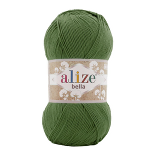 Пряжа Alize Bella 100 №35 зеленый (хлопок) 100 г, 360 м 35 фото